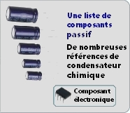 Condensateurs electro-chimique 
