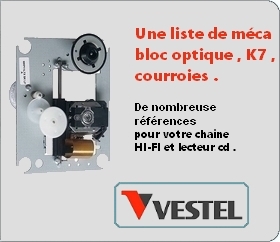 Meca bloc cd courroie mca k7 audiol 