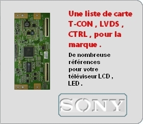 Carte T-CON board Sony 